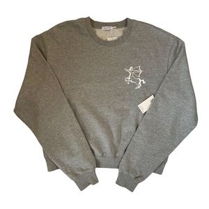 Good American Sagittarius Zodiac Boyfriend Sweatshirt Oversized Crewneck NWT